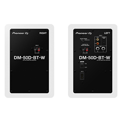 PIONEER DJ DM-50D-BT-W 5" Bluetooth'lu Referans Monitörü Beyaz (Çift)