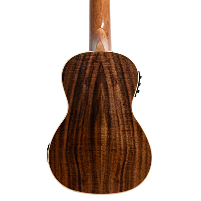 Puka KXS-24EQ Venge Kapak Kesik Kasa Dahili Tunerli Concert Ukulele