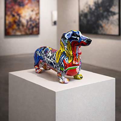 SOFIART Dachshund Köpek Figür