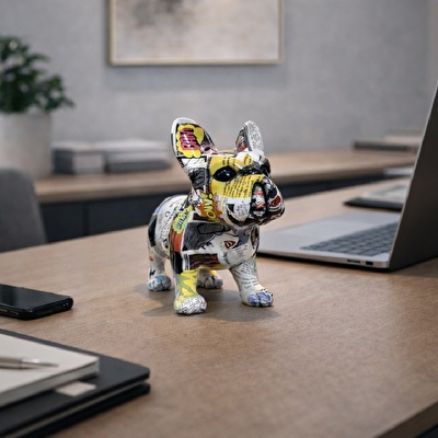 SOFIART Bulldog Köpek Figür 31x12x24 cm