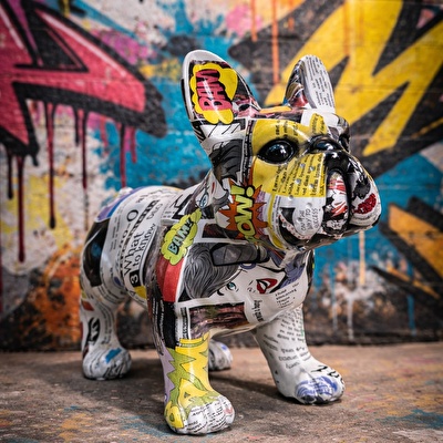 SOFIART Bulldog Köpek Figür 31x12x24 cm