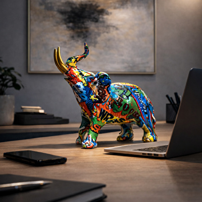 SOFIART Mini Fil Figür