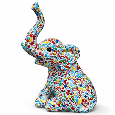 SOFIART Renkli Fil Figür