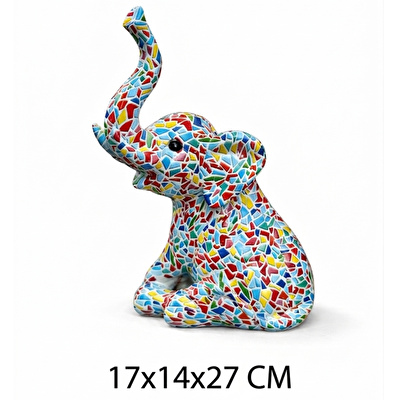 SOFIART Renkli Fil Figür