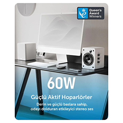 Majority D50X Raf Tipi Hoparlör - Beyaz