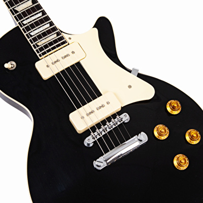 HERITAGE Standard II Collection H-150 P90 w/Case Dirty Ebony Elektro Gitar