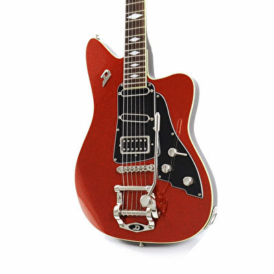 Duesenberg Paloma HS Red Sparkle Case Dahil Elektro Gitar