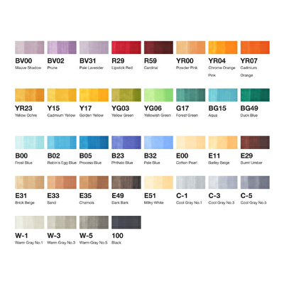 COPIC Ciao 36' lı Set Manga