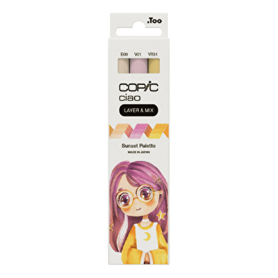 COPIC Ciao 3lü Layer & Mix Set - Sunset Palette