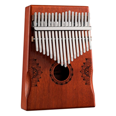 HLURU KHD17-RED Huashu Lotus Palm Rest Hollow Kırmızı 17 Tuşlu Kalimba