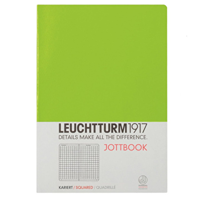LEUCHTTURM 1917 Jottbook Not Defteri Orta Boy (A5), Kareli, Lime Yeşil
