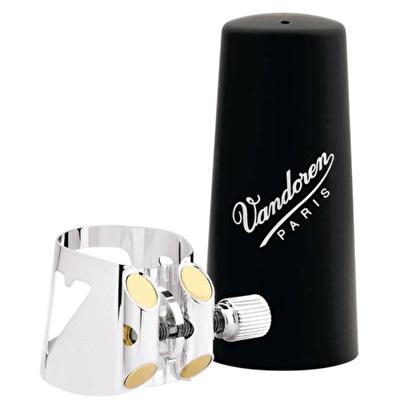 VANDOREN LC01P / Optimum Klarnet Bilezik (Gümüş Gri) ve Plastik Ağızlık Kapağı