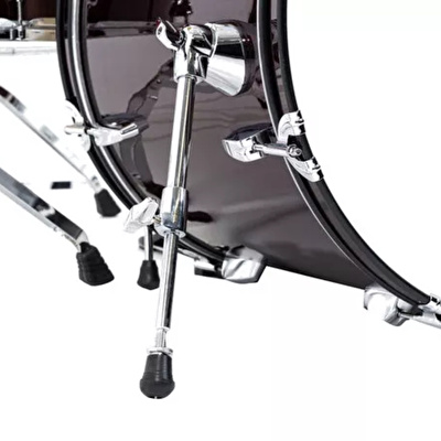PEARL RS525SC/C91 Roadshow Wine Red 5 Parça (22B/10T/12T/16F/14S) Aksamlı ve Sabian Solar Zilli Akustik Davul Seti