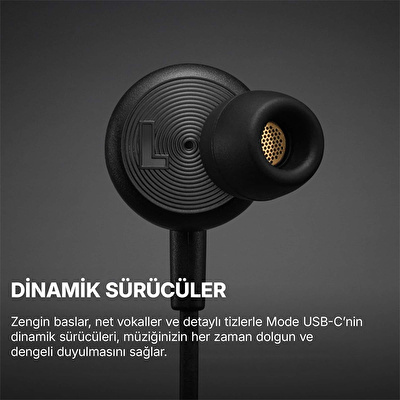 MARSHALL Mode USB-C, Kablolu Siyah Kulak İçi Kulaklık
