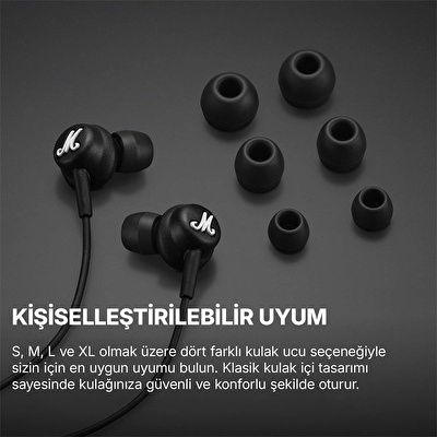 MARSHALL Mode USB-C, Kablolu Siyah Kulak İçi Kulaklık