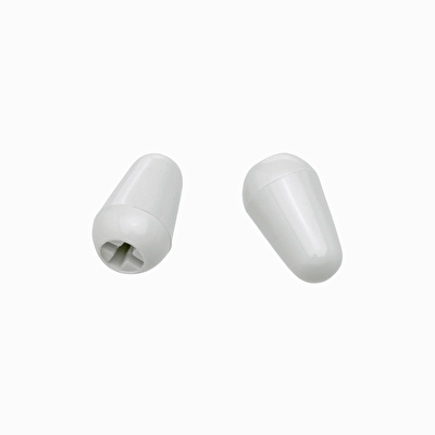 Fender Stratocaster Switch Tips White 2 Kontrol Düğmesi