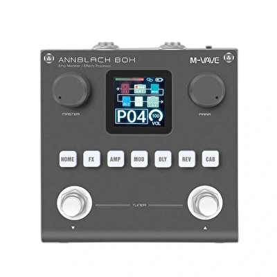 M-Vave Blackbox Siyah Kompakt Gitar Stompbox Prosesör