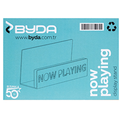 BYDA "Now Playing" Plak Display Standı Indigo Mavisi