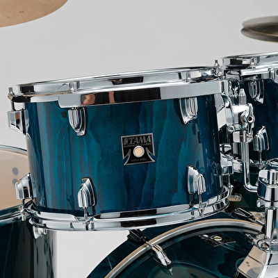 Tama CL72RSP-GHP Superstar Classic Gloss Sapphire Lacebark Pine 7 Parça (22B/8T/10T/12T/14F/16F/14S) Akustik Davul Seti