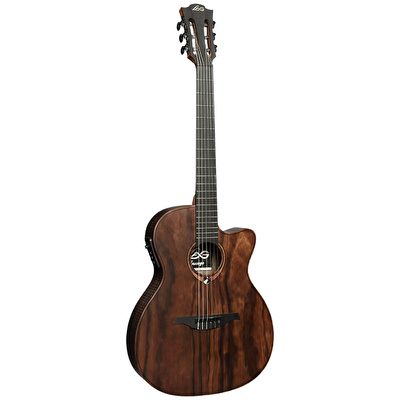 Lag SAUVAGE-N-ASCE Naylon Auditorium Slim Cutaway Elektro Klasik Gitar