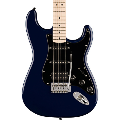 Squier Sonic Stratocaster HSS Akçaağaç Klavye BPG Midnight Blue Elektro Gitar