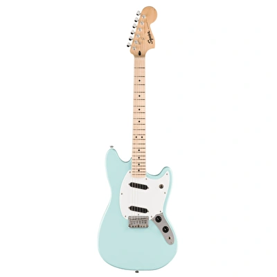 Squier Sonic Mustang Akçaağaç Klavye WPG Daphne Blue Elektro Gitar