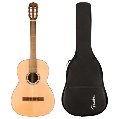 Fender CN-30 Ceviz Klavye Naturel Gig Bag Dahil Klasik Gitar