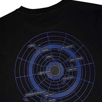 REFLECT STUDIO Büyük Düşler Premium Siyah T-Shirt