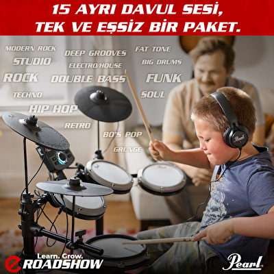 PEARL ERS-1000 - eRoadshow Elektronik Davul Seti (Tabure & Kulaklık Hediyeli)