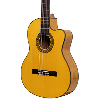 Barcelona Fuego Cutaway Natural Klasik Gitar