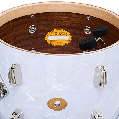 SLINGERLAND Radio King Outfit White Marine Pearl Wrap 3 Parça (18B/12T/14F) Akustik Davul Seti