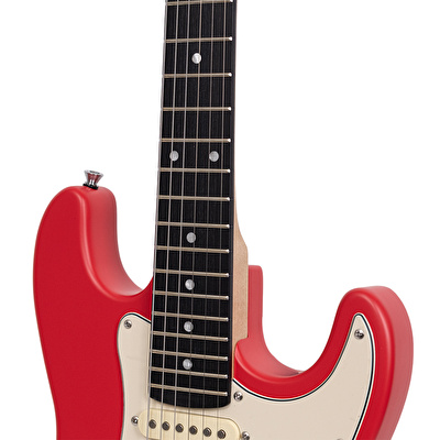 KOZMOS KST-206HSS-MRD 3/4 Kırmızı Elektro Gitar (Kılıf Dahil)