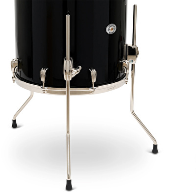 SLINGERLAND Studio King Outfit Del Norte Black Lacquer 4 Parça (18B/12T/14F/14S) Akustik Davul Seti