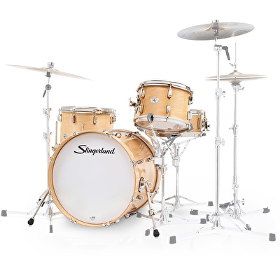 SLINGERLAND Studio King Outfit Ventura Sand Lacquer 4 Parça (20B/12T/14F/14S) Akustik Davul Seti