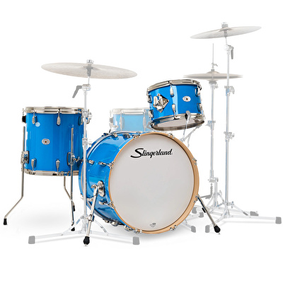 SLINGERLAND Studio King Outfit Lunar Blue Lacquer 3 Parça (20B/12T/14F) Akustik Davul Seti