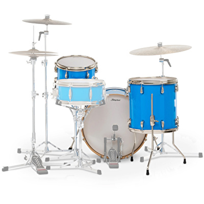 SLINGERLAND Studio King Outfit Lunar Blue Lacquer 3 Parça (20B/12T/14F) Akustik Davul Seti