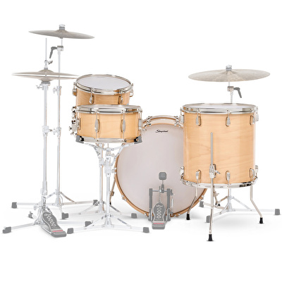 SLINGERLAND Studio King Outfit Ventura Sand Lacquer 4 Parça (22B/123T/16F/14S) Akustik Davul Seti