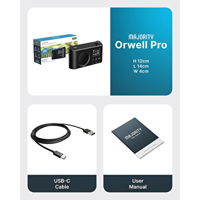 Majority Orwell Pro Taşınabilir DAB/FM Radyo Bluetooth Hoparlör