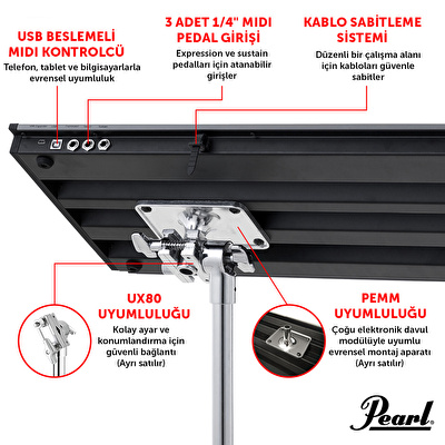 PEARL malletSTATION EM-1 - Elektronik Mallet MIDI Kontrolcüsü