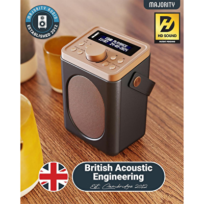 Majority Little Shelford - Siyah Taşınabilir DAB/FM Radyo Bluetooth Hoparlör