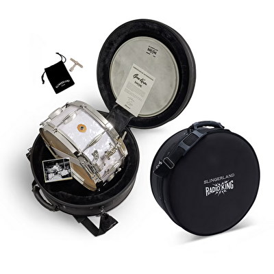 SLINGERLAND Gene Krupa Limited Edition Radio King 14"x6.5" Trampet (Taşıma Çantası Dahil)