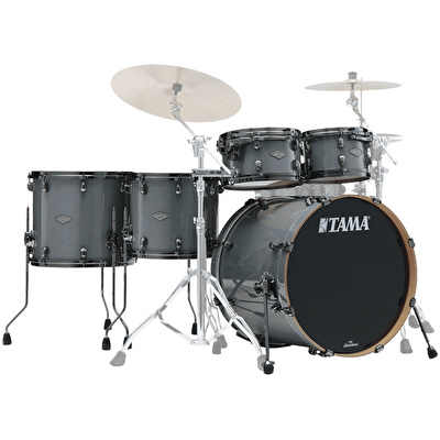 TAMA MBS52HZBNS-SGR - Starclassic Performer Smoky Gray 5 Parça (22B/10T/12T/14F/16F) Hyper-Drive Tomlu Sınırlı Üretim Akustik Davul Seti