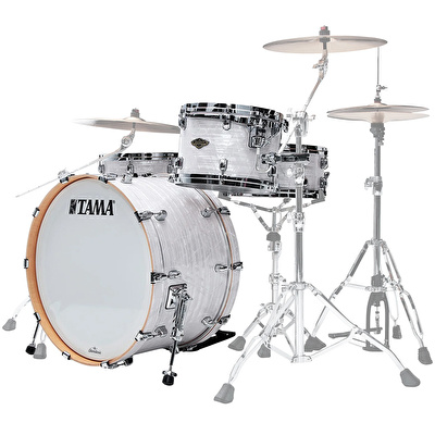 TAMA WBR34CZS-WPL - Starclassic Walnut/Birch White Pearl Limited 3 Parça (24B/13T/16F) Akustik Davul Seti