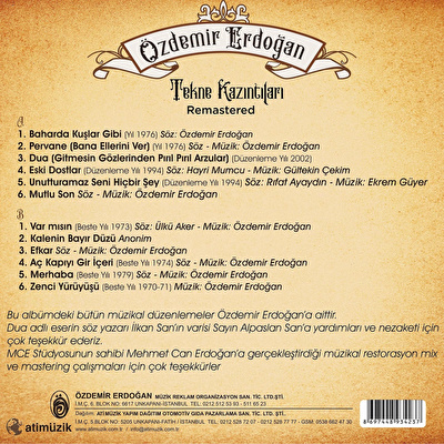 Özdemir Erdoğan - Tekne Kazıntıları