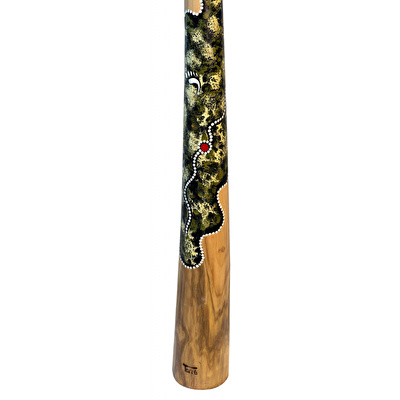 TERRE 38140014 - Boyalı Tik Ağacı Didgeridoo 150 cm