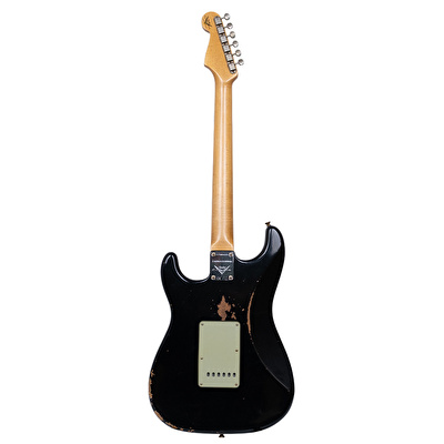 Fender Custom Shop 1960 Stratocaster Relic Black Elektro Gitar