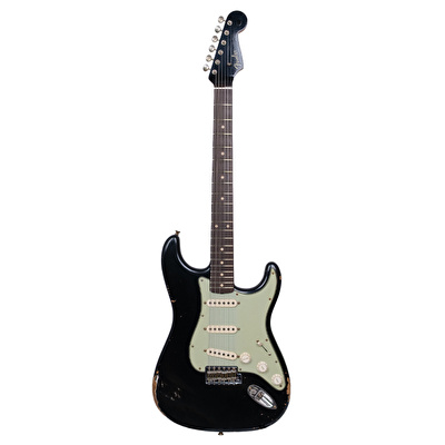 Fender Custom Shop 1960 Stratocaster Relic Black Elektro Gitar