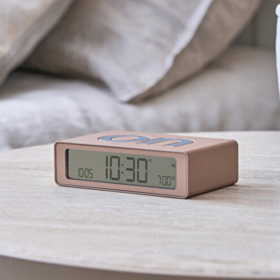 LEXON Flip Mini Şarj Edilebilir Alarm Saat Dore