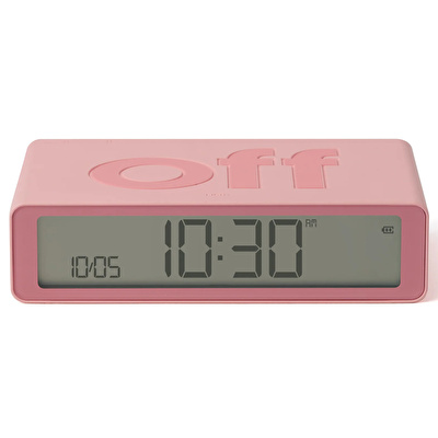 LEXON Flip Klasik Şarj Edilebilir Alarm Saat Pembe