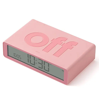 LEXON Flip Klasik Şarj Edilebilir Alarm Saat Pembe
